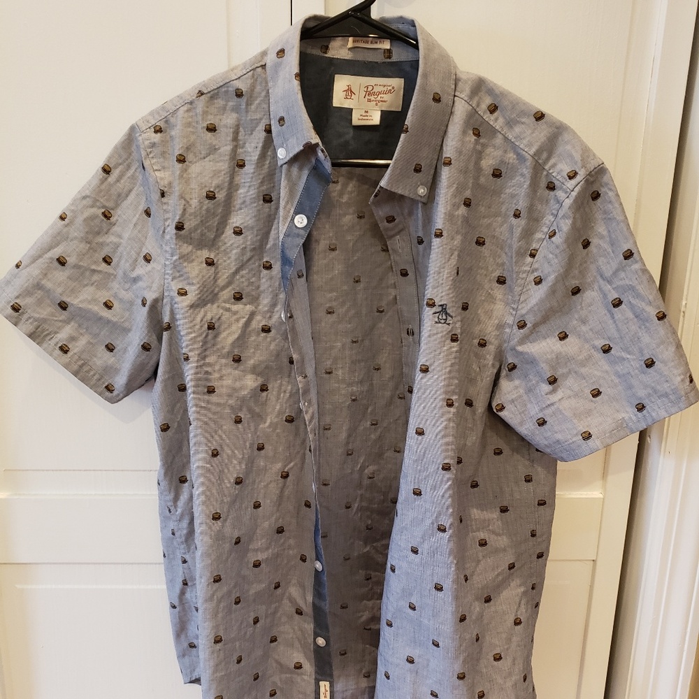 Penguin Brand Blue Button Down
